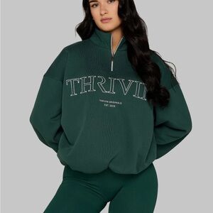 Thrivin half zipper sweatshirt
